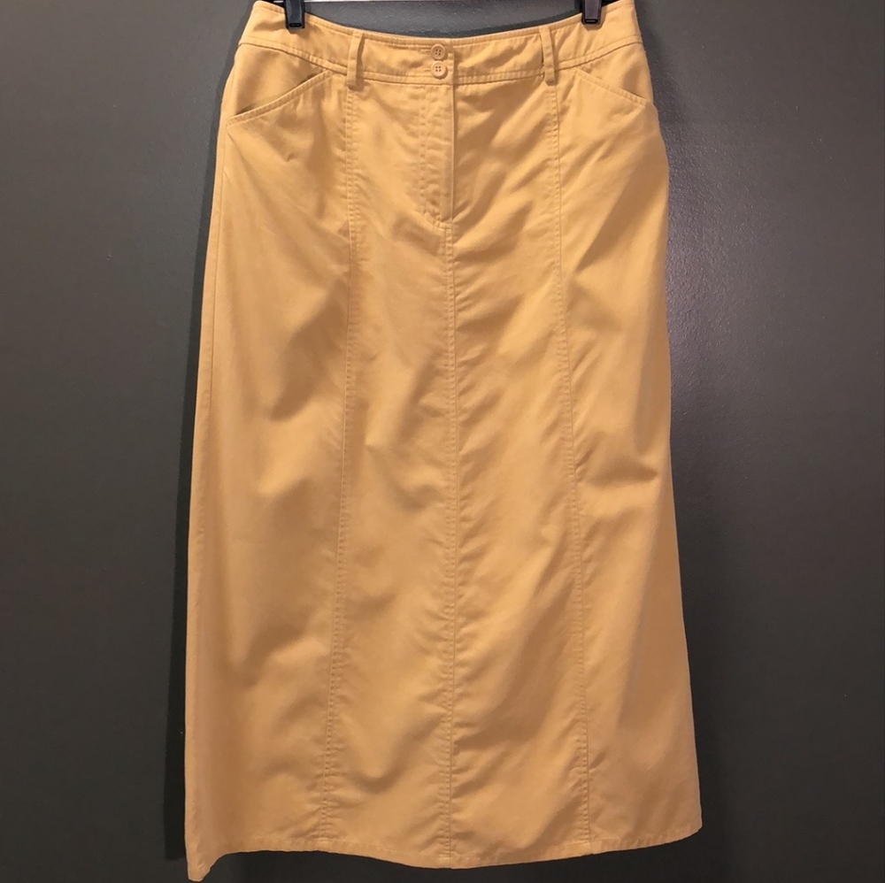 Chic Talbots Midi A-line Khaki